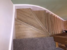 LVT stairs with nosing